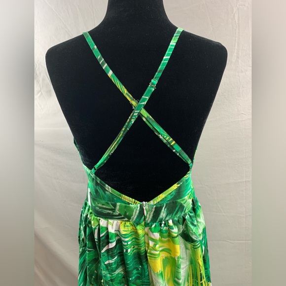 Boho Tropical Print Backless Cami Dress - Picture 8 of 8